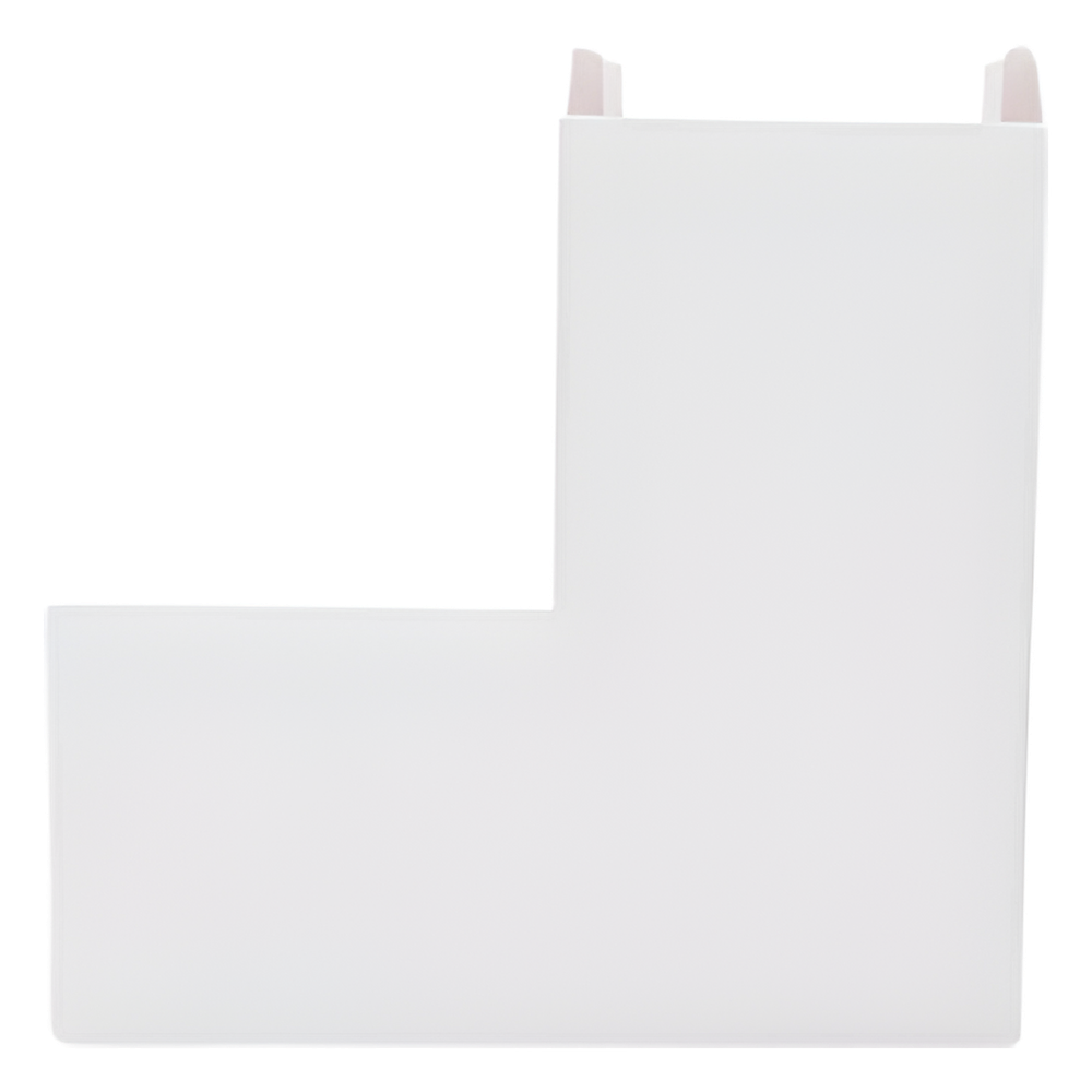 Sección en "L" color blanco de PVC auto extinguible, para canaleta TEK100 (5576-12100)