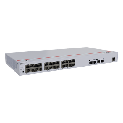 Switch de Acceso eKit Administrable / Capa 2 / 24 Puertos PoE+ Gigabit + 4 Puertos SFP+/SFP + Puerto de Consola / Poe Perpetuo / Presupuesto PoE 400