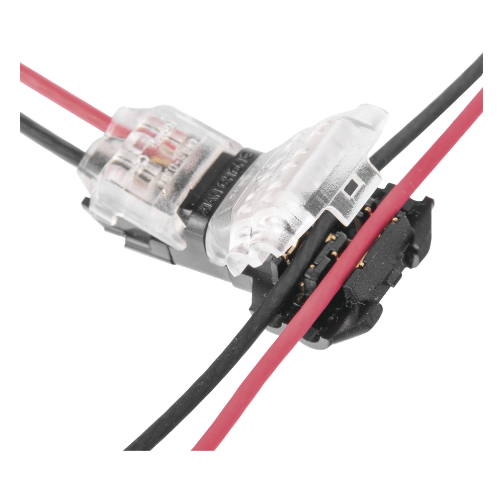 Conector en forma de T para 2 Contactos / Para una Conexión Rápida