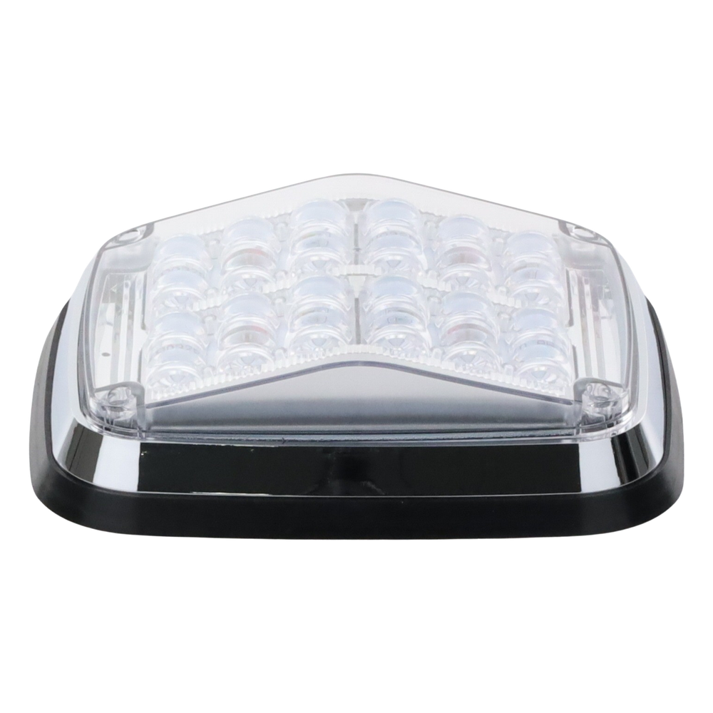 Luz de advertencia de 8 X 6", Color Rojo / Claro, SAE, IP67, Ideal para Ambulancias