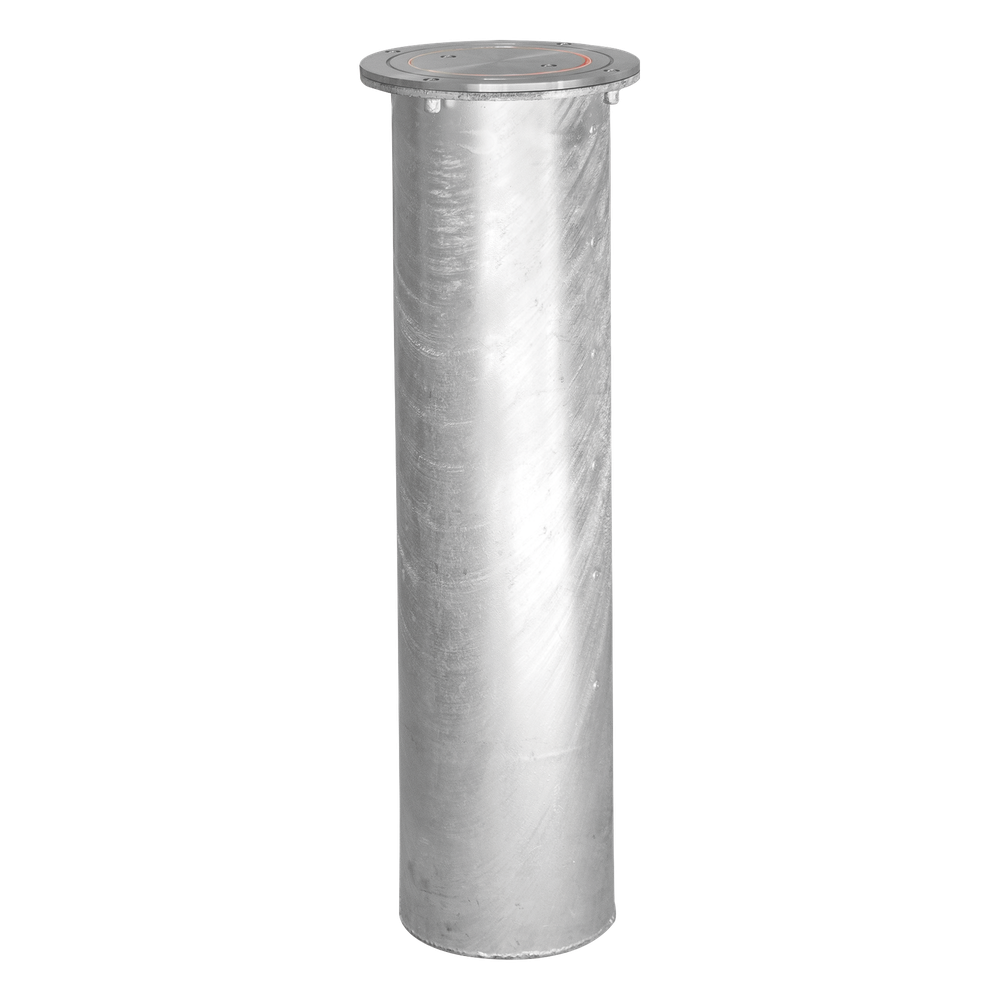 Bolardo Hidráulico Antiembestida 220 mm × 600 mm / Acero Inoxidable 304 / 200,000 J de Resistencia al Impacto / Bomba Hidráulica Integrada / Ciclo de