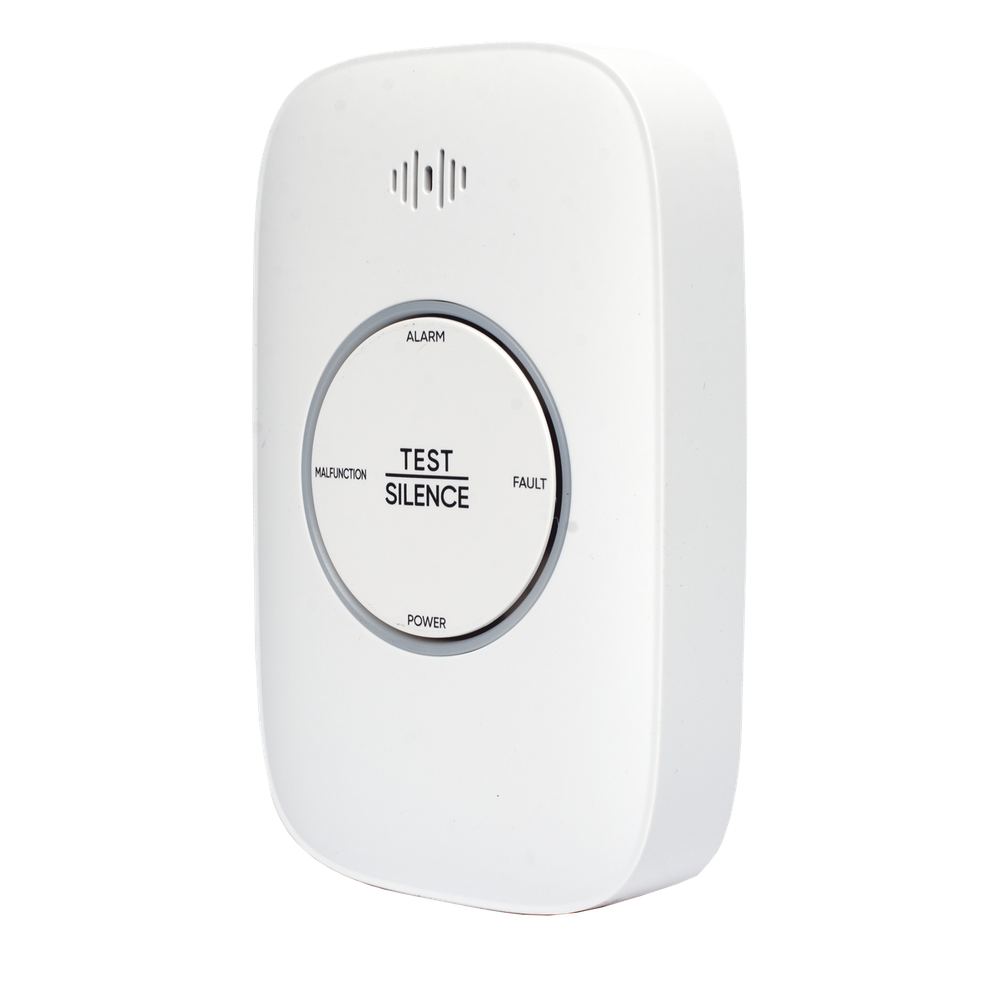 (HikFire) Detector de Gas Natural Metano (CH4) / Alarma Temprana / Salida para cierre de Válvula y/o activación de Ventilador / Protección IP30