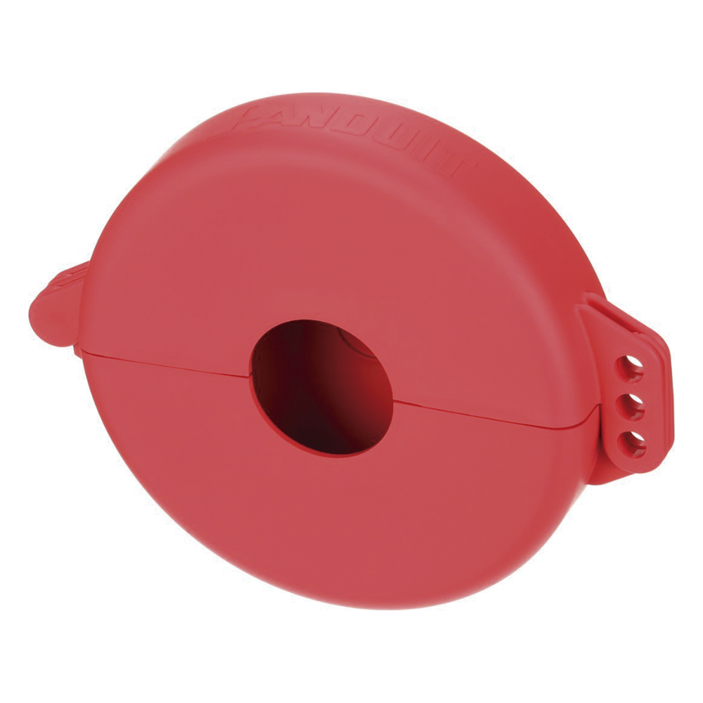 Dispositivo de Bloqueo LOTO para Válvulas de Compuerta, Para Diámetros de 3 a 6.5", Color Rojo