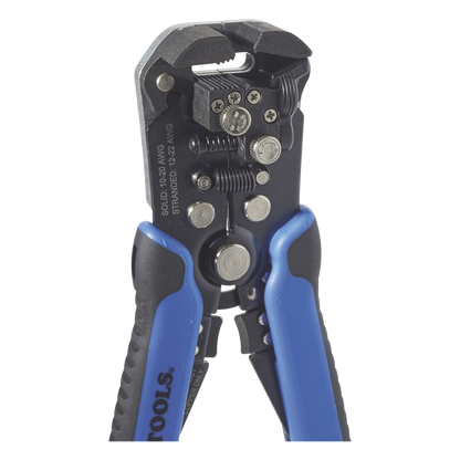 Pelacables para Cable Sólido 10-20 AWG y Cable Trenzado 12-22 AWG, con Cortador de Ajuste Automático.