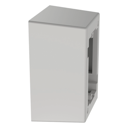 Caja de Pared Superficial de 1 Pieza, Uso Universal con Placas de Pared, con Cinta Adhesiva, Color Blanco