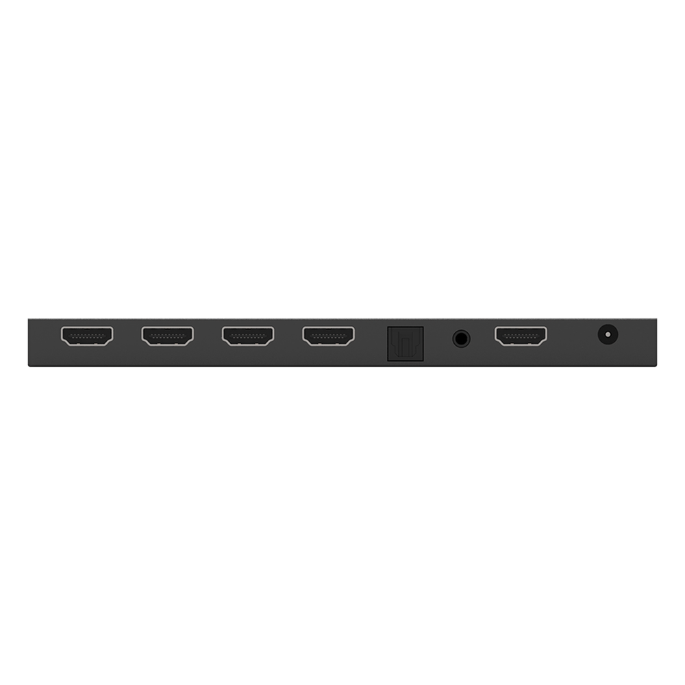 Splitter HDMI 1x4 | 1 Entrada a 4 salidas (Simultaneas) | 4K@60Hz | Extractor de Audio | Down Scaler | HDR 4:4:4 | EDID | 18Gbps