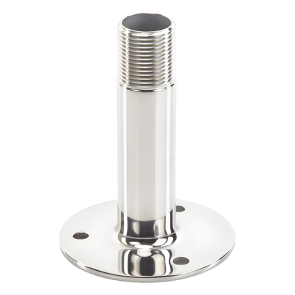 Montaje Recto de Acero Inoxidable / de 4 pulgadas de Alto y 3 de Base / Rosca 1-1/4