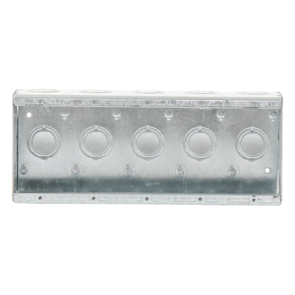 Caja Multigang de 5 Gang / Profundidad 2 1/2" / 19 Entradas 1/2"-3/4".