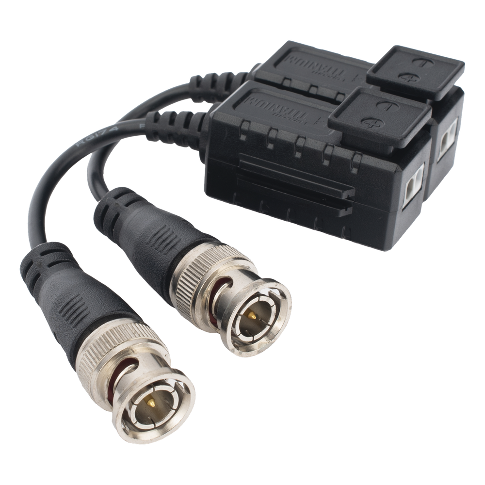 Kit de Transceptores (Baluns) con Terminal PUSH SUPERIOR, Resolución 4K , Cable flexible COAXIAL Blindado / COAXITRON / AUDIO POR COAXITRON / Menu