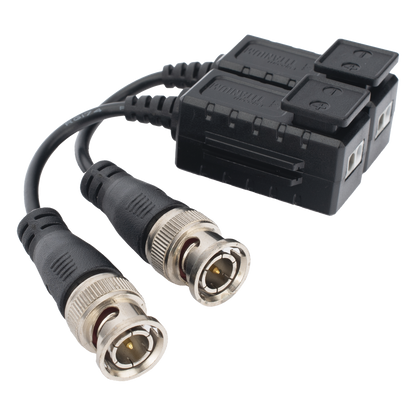 Kit de Transceptores (Baluns) con Terminal PUSH SUPERIOR, Resolución 4K , Cable flexible COAXIAL Blindado / COAXITRON / AUDIO POR COAXITRON / Menu
