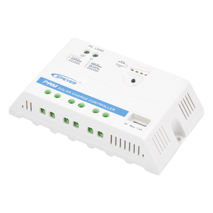 Controlador Solar PWM 12/24 V 20 A, Salida USB