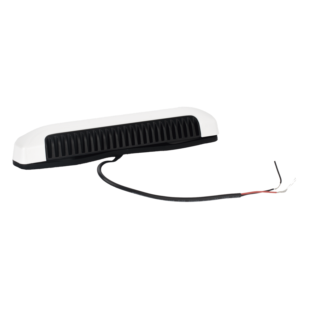 Luz de Escena, 6 LED, IP67, con bisel color blanco, Ideal para Ambulancias y Vehiculos de trabajo