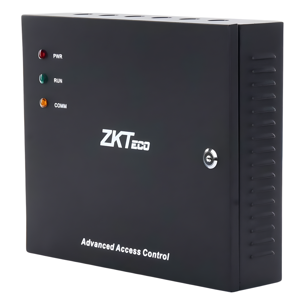 Controlador de Acceso 4 Puertas / 3,000 Huellas 30,000 Tarjetas / TCP/IP / Gabinete Metálico y Fuente 12V 5A