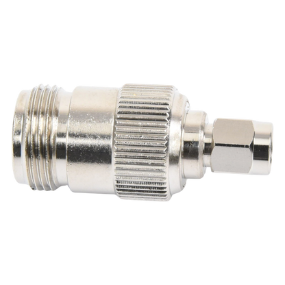 Adaptador en Línea, de Conector SMA Macho Inverso a N Hembra, Níquel/ Oro/ Teflón