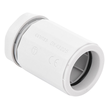 Conector de tubería rígida a caja (Racor), PVC Auto-extinguible, de 25 mm