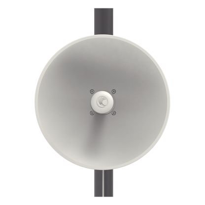 ePMP Force 200L para zonas con alta interferencia, hasta 200 Mbps, 4910 - 5970 MHz, 802.11n, Antena de 25 dBi, latencia baja