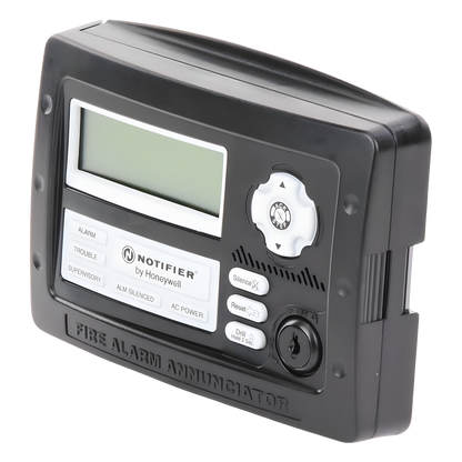 Anunciador serial LCD de 80 caracteres con indicadores de estado y controles con llave, para paneles NOTIFIER con interfaz ANN-Bus