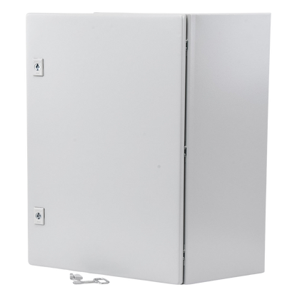 Gabinete de Acero, Nema 4 -IP 66 de 40 x 60 x 25 cm con Platina y certificado UL.