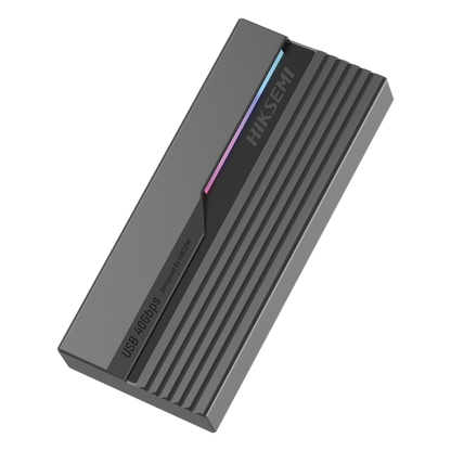 Carcasa para SSD M.2 NVMe / USB4.0 Type-C 40 Gbps / ASUS Aura RGB / Chip ASM2464 / 2242 2260 2280 / Aleación de Aluminio