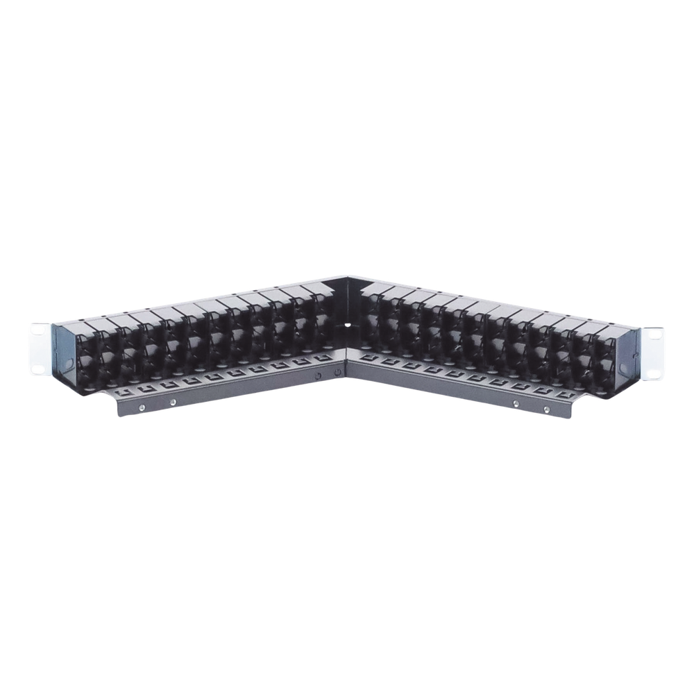 Patch Panel Z-Max de 48 Puertos, Blindado, Precargado con Jacks Categoría 6A, Angulado, 1UR