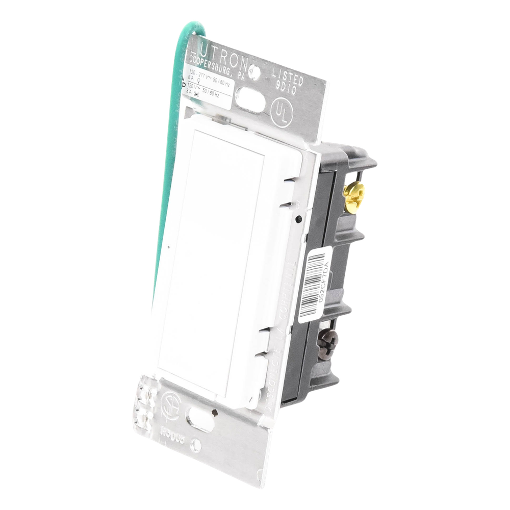 Interruptor de pared on/off para sistema RadioRA 2, doble voltaje 120/277 V, 8 A en iluminación y motores de 1/10 HP (3 A), dos hilos sin cable