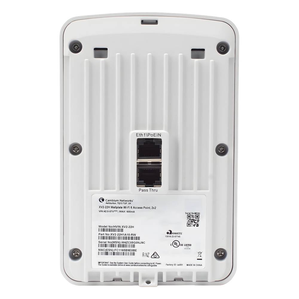 Punto de Acceso Empresarial Wi-Fi 6 / Con diseño para Pared / 3 Puertos Gigabit (1 con Salida PoE) / Doble banda en ( 2.4 y 5 GHz) / Hasta 2.5 Gbps