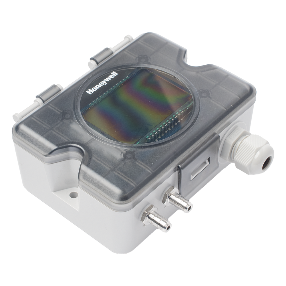 Transmisor de presión diferencial de aire con pantalla LCD, rango ±10,000 Pa, salida 0-10V y 4-20mA, para sistemas HVAC