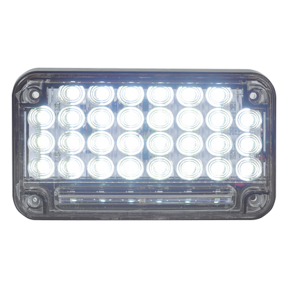 Luz de Advertencia de 7X4", Color Claro, Con Luz de Trabajo, Ideal para Ambulancias