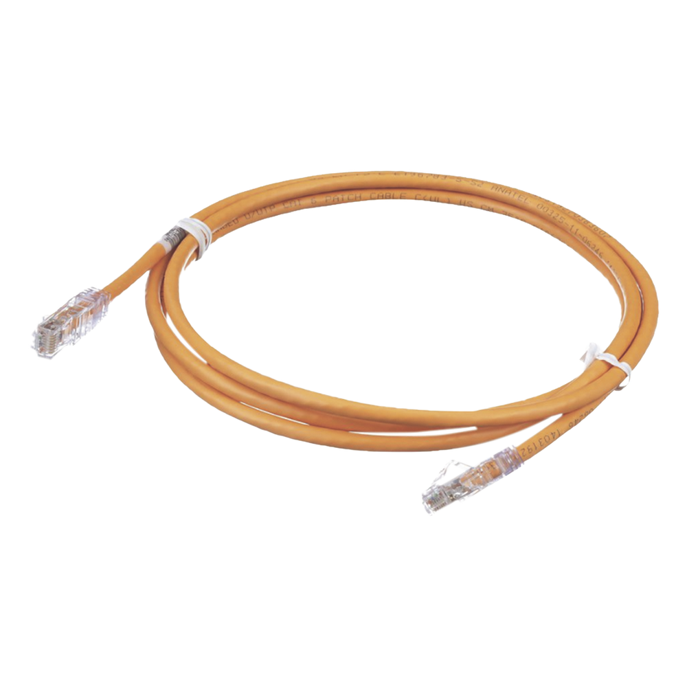 Cable de Parcheo TX6, UTP Cat6, 24 AWG, CM, Color Naranja, 0.91 Metros (3 Pies)