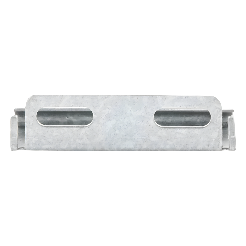 Placa salida a tubo automática para peralte de 66mm y 116mm, con acabado Electro Zinc