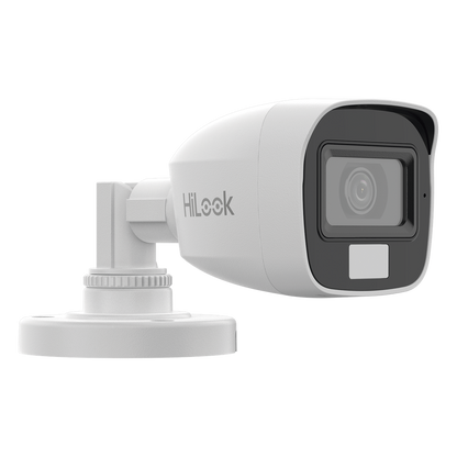 [Dual Light + ColorVu] Bala TURBOHD 3K megapixel / 20 mts IR + 20 mts luz blanca / Lente 2.8 (105° de Visión) / Exterior IP66 / Audio por Coaxitron