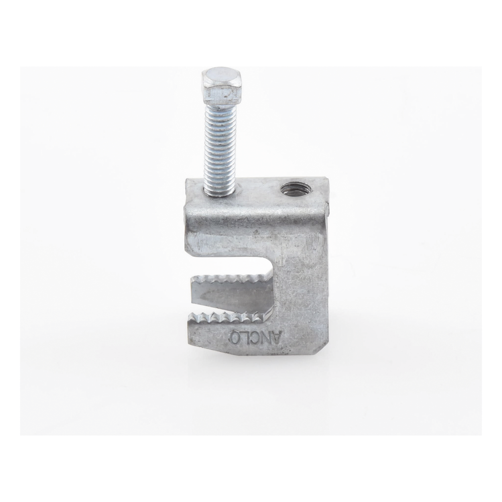 Mordaza Acero Fija barras de 3/4", para varilla roscada de 3/8".
