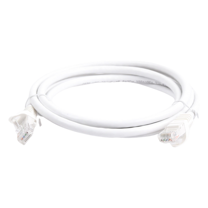 Cable de Parcheo UTP Cat6 - 2 Metros (6.56 Pies) - Blanco