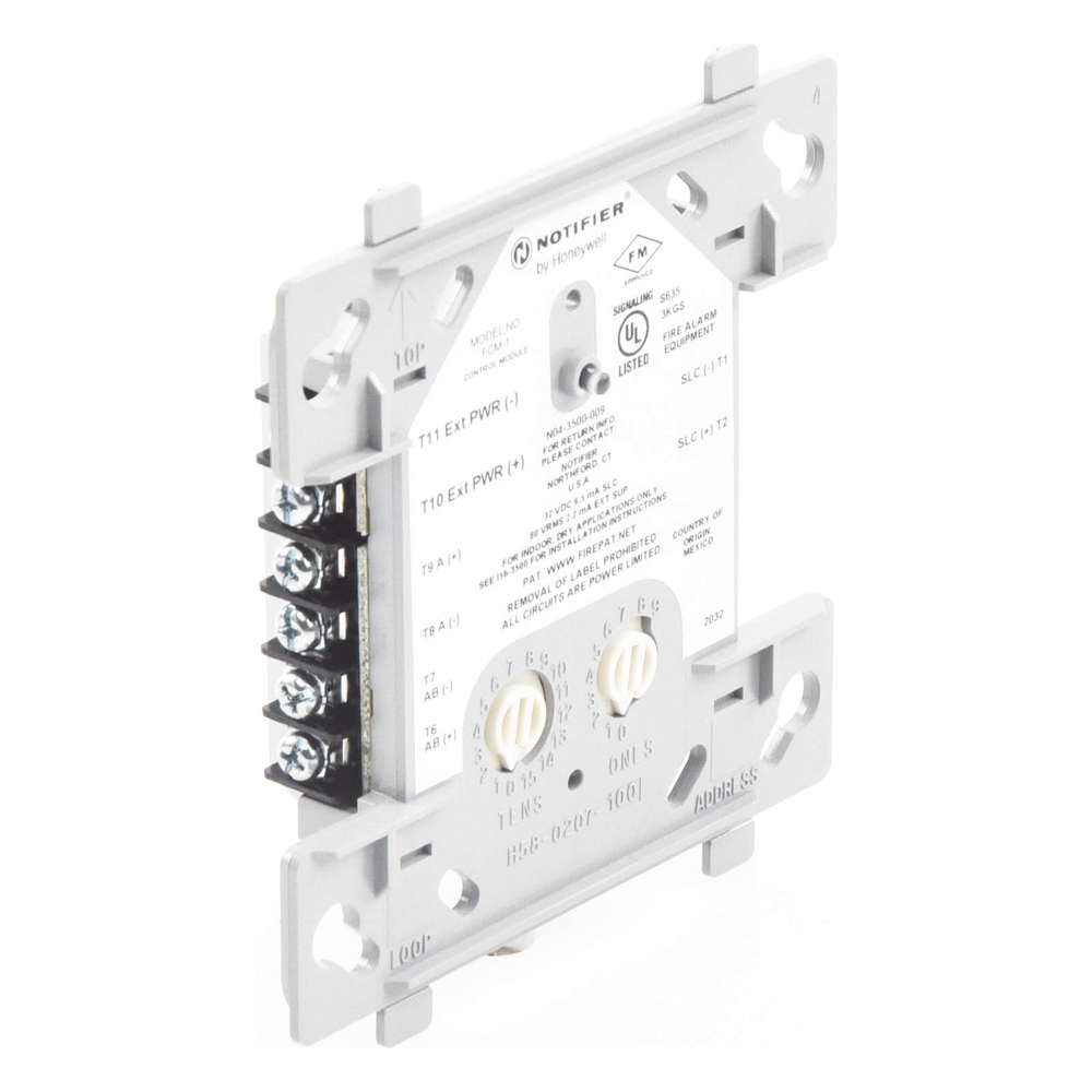 Módulo de control direccionable para circuito de notificación NAC de 24 V o audio hasta 70.7 Vrms, protocolo FlashScan