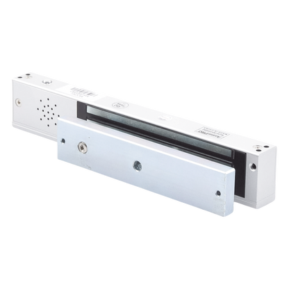 Chapa magnética 600Lb con Buzzer de alarma de puerta mantenida abierta / LED indicador de estado / Sensor de estado de placa/ Libre de Magnetismo