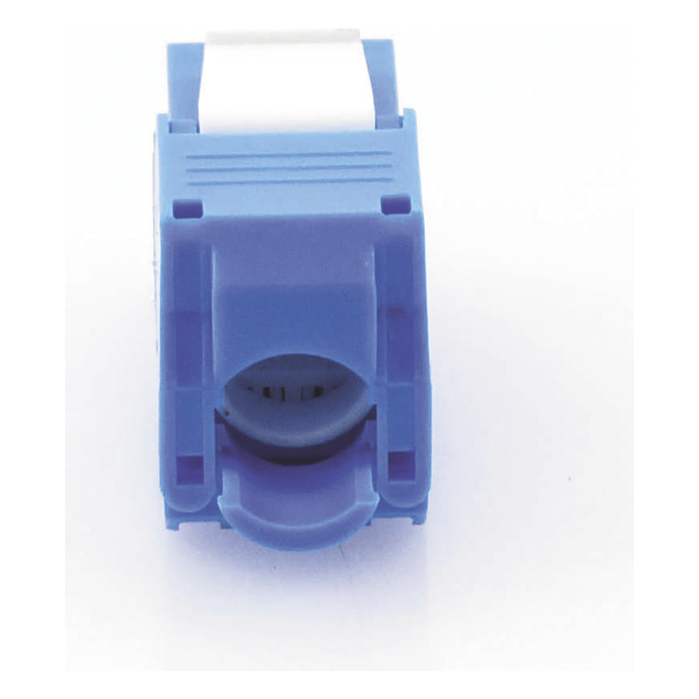 Módulo Jack Keystone Cat6 (Toolless), con Terminación en Ángulo 180 Grados Color Azul, Compatible con Faceplate y Patchpanel Linkedpro