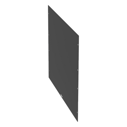 Tapa Ciega Para Rack Estándar de 19in, Plano, de Acero, 8UR, Color Negro