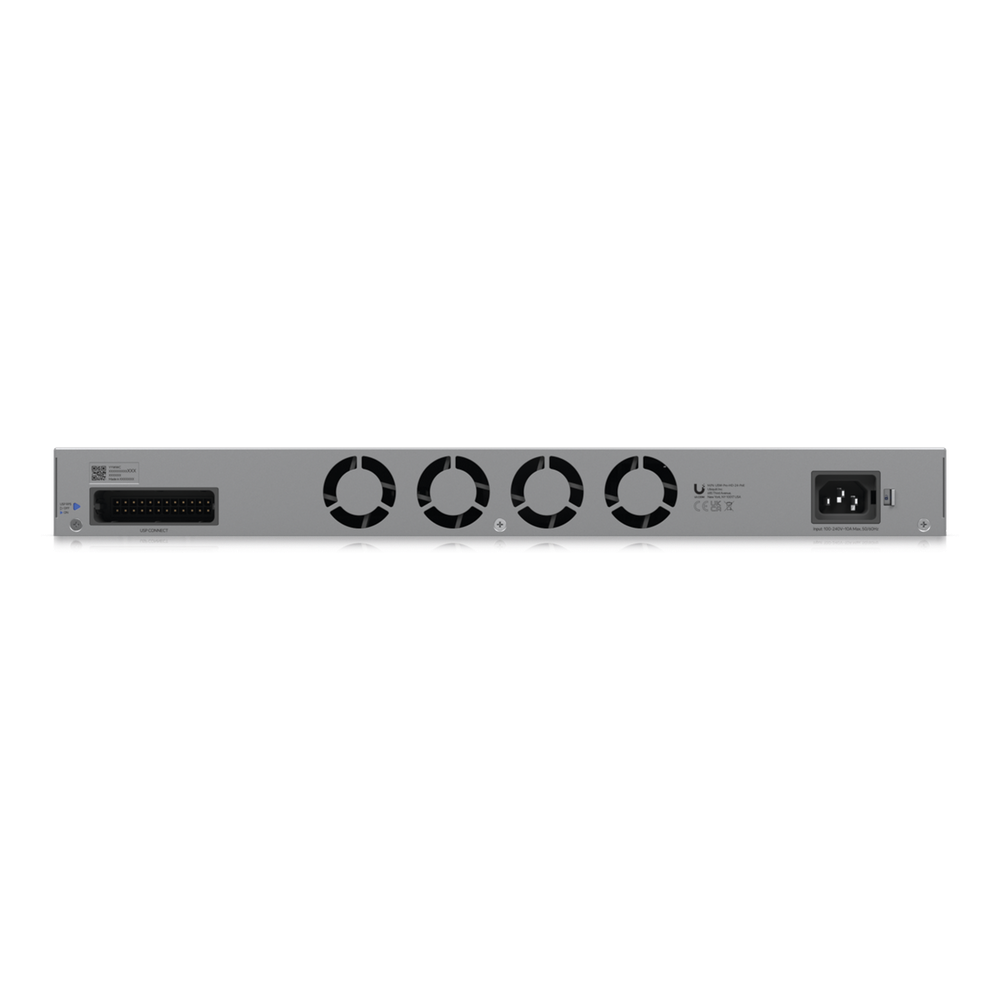 UniFi Switch Pro HD Capa 3, 24 puertos Etherlighting POE++ / (22) puertos 2.5 GbE, (2) puertos 10GbE, todos POE++, (4) puertos 10G SFP+, 600W