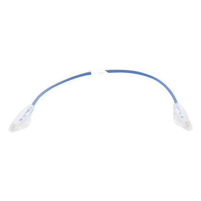 Cable de Parcheo Slim UTP Cat6 - 30 cm (11.81 Pulgadas) Azul Diámetro Reducido (28 AWG)