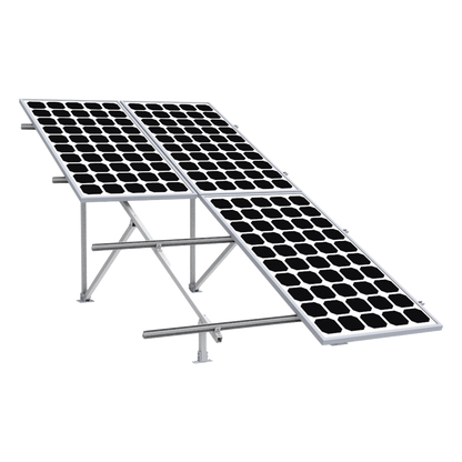 Montaje para Panel Solar 2X2, Riel 5 de 2700mm para Módulos con Espesor de 30-35mm, Vel. de Viento Máx. 136km/h