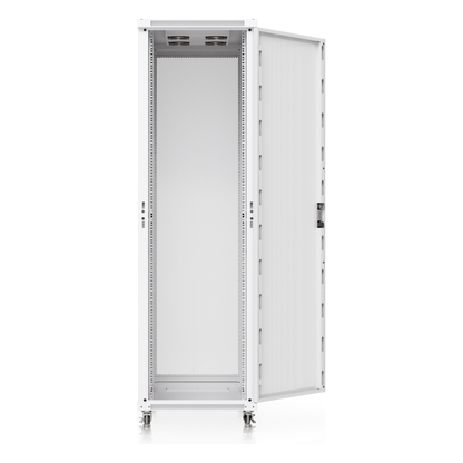 UACC Rack Cabinet 42U (600 × 1000 mm) – Gabinete de Piso Totalmente Ensamblado con Ventiladores Integrados, Paneles Removibles, Ruedas con Seguro y