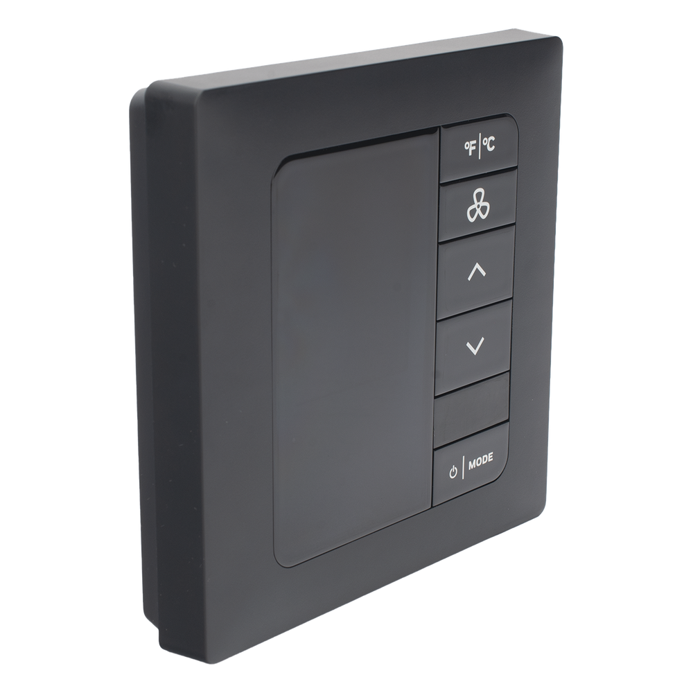 INNCOM e7 EMS / Termostato de Gestión Energética / 100-277 VAC / FCU 2 y 4 Tubos / BACnet MS/TP y Wi-Fi / Sensor PIR / Ónix Negro
