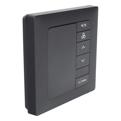 INNCOM e7 EMS / Termostato de Gestión Energética / 100-277 VAC / FCU 2 y 4 Tubos / BACnet MS/TP y Wi-Fi / Sensor PIR / Ónix Negro