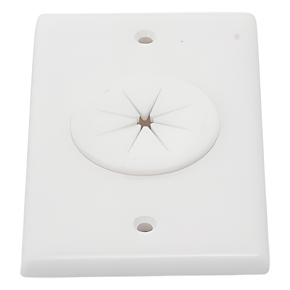 Placa de Pared, con Orificio y Grommet, Ideal para Pasar Cables