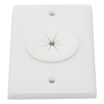 Placa de Pared, con Orificio y Grommet, Ideal para Pasar Cables
