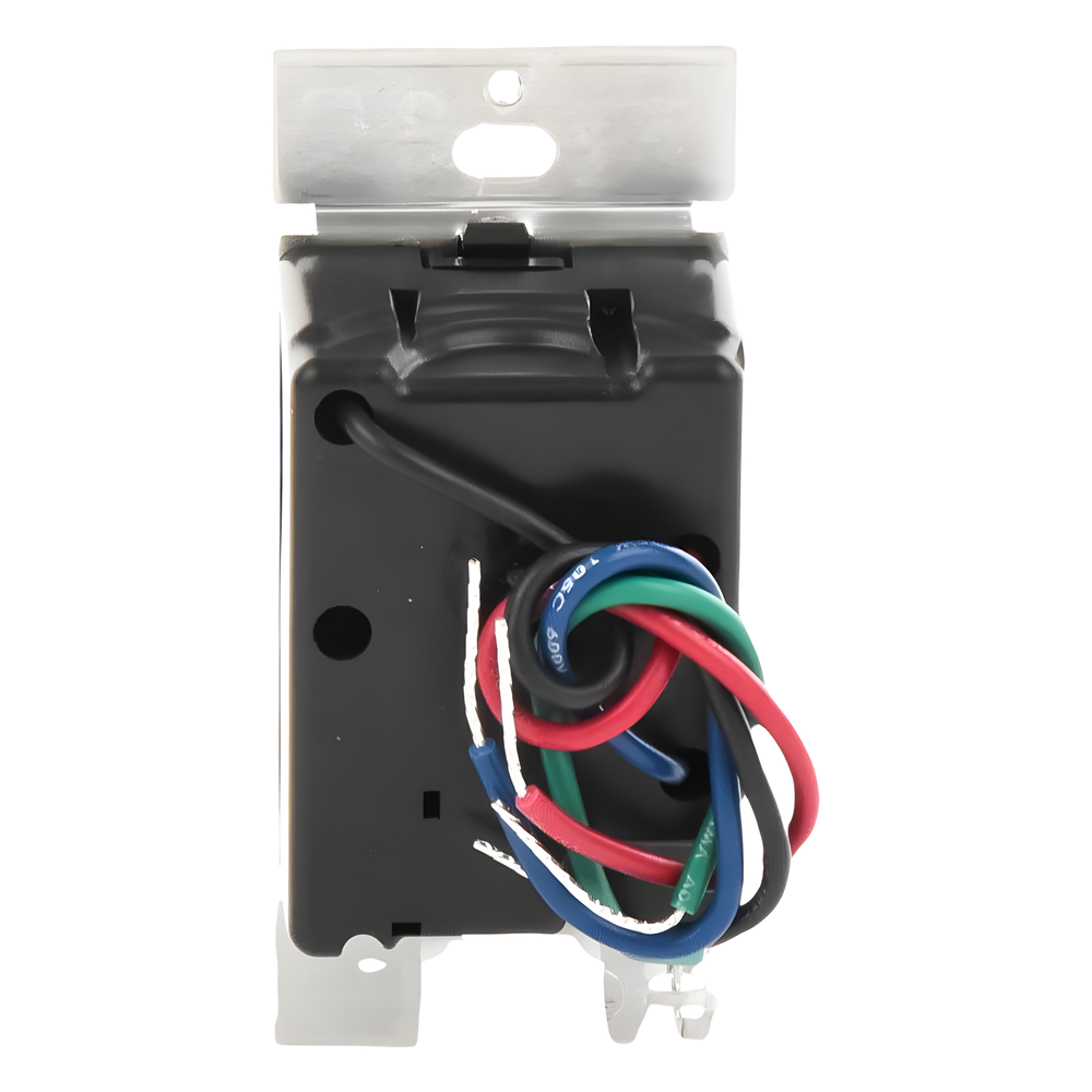 Atenuador de pared inteligente Diva con control deslizante, 120 V sin cable neutro, 150 W LED y CFL o 600 W incandescente y halógeno, sistema Caseta