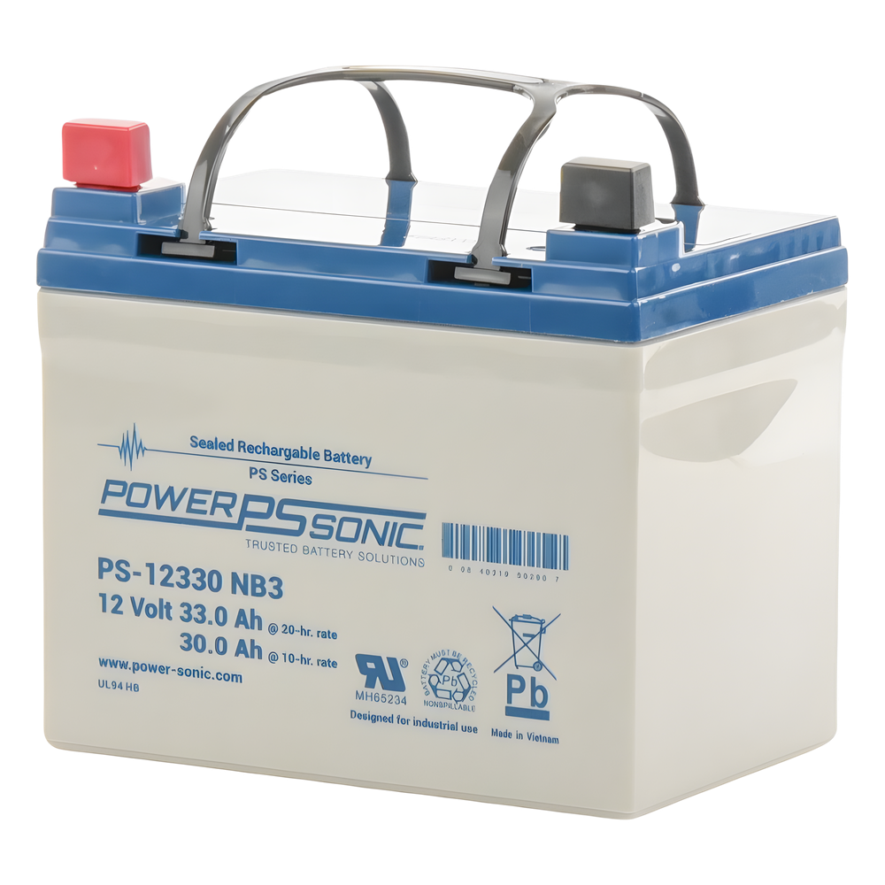 Batería 12V, 33AH, Para Respaldo, Tecnologías AGM/VRLA, 5 Años Vida Útil, Terminales NB3, Reconocida UL