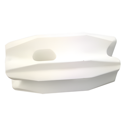 Aislador Blanco de Esquina para Cercos Eléctricos / 18 kV / Resinas Vírgenes / Resistencia 7.5-10.2 kg / Anti UV / 66 mm x 31.6 mm