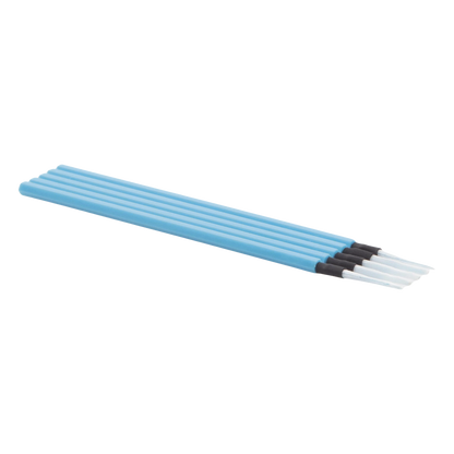 Hisopos para Limpieza de Puertos de Fibra Óptica 1.25 mm (0.05 Pulgadas) para Adaptadores LC y MU, 100 Piezas
