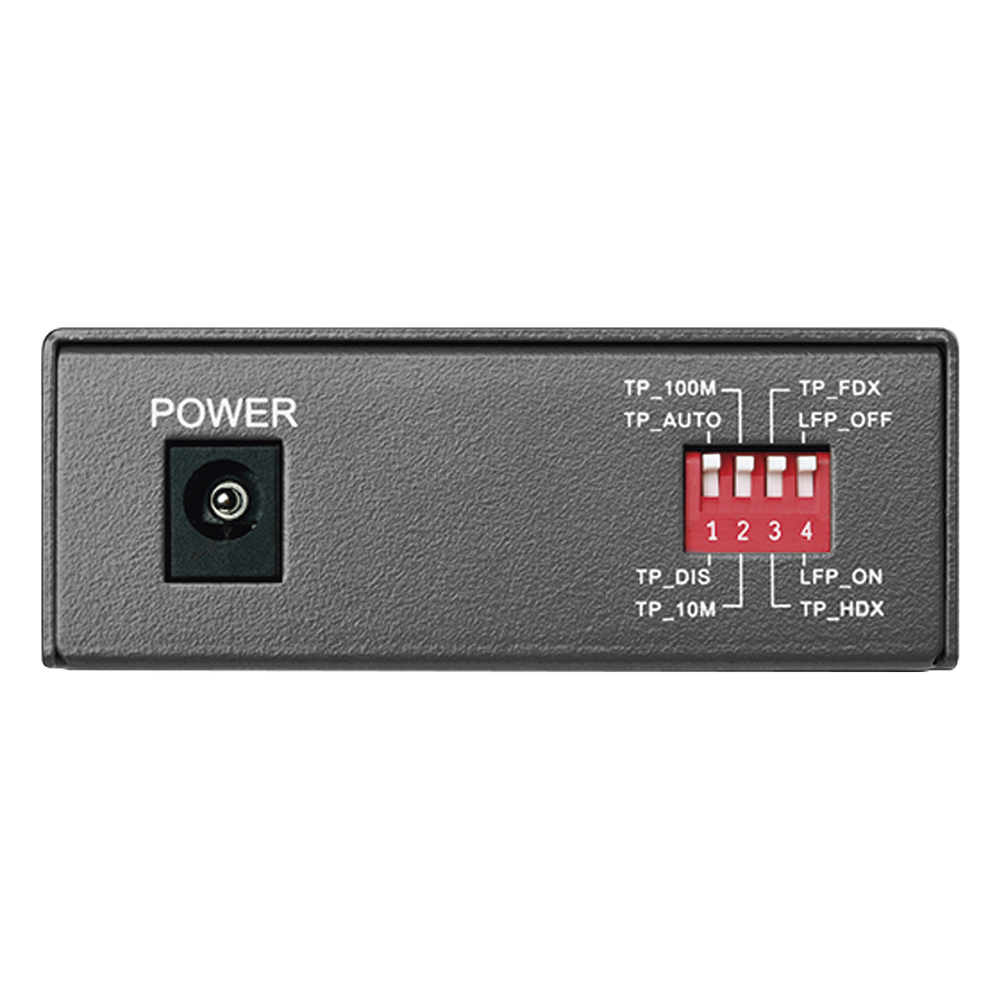 Convertidor Fibra Óptica WDM Monomodo / 1 puerto RJ45 10/100 Mbps / 1 puerto SC/UPC 100 Mbps / Hasta 20 Km / Para su Funcionamiento Requiere el